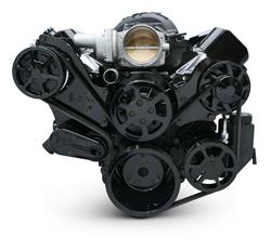 Eddie Motorsports Raven Series LS Chevy S-Drive Serpentine Pulley Drive Systems MS118-86BK
