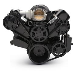 Eddie Motorsports Raven Series LS Chevy S-Drive Serpentine Pulley Drive Systems MS118-86BMB