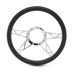 Eddie Motorsports Kinetic Billet Half-Wrap Steering Wheels MS140-89GBK
