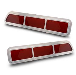 Eddie Motorsports Billet Aluminum Taillight Bezels for 1969 CAMARO - MS275-44CA