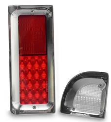 Eddie Motorsports Billet LED Taillight Assemblies for 1967-1972 C10 SUBURBAN, C10 PICKUP, 1967 C10 PANEL - MS275-85CL