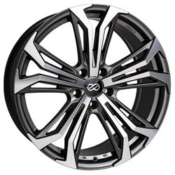 Enkei Vortex 5 Anthracite Machined Wheels 18x8
