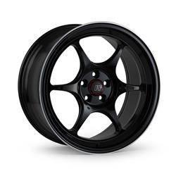 Enkei PF06 Gloss Black Wheels with Machined Lip 17x7