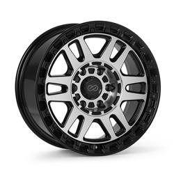 Enkei Trail-Tracker Matte Black Machined Wheels 17x8.5