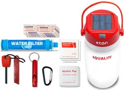 Eton Solar Powered Lantern & Basic Emergency Kits NAQUALITE