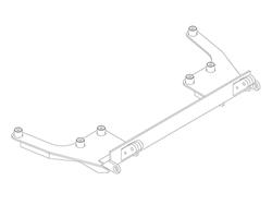 Blue Ox Tow Bar Baseplates for 1984-1991 TEMPO, TOPAZ - BX2103
