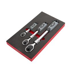 EZ Red Extendable 1/4 in., 3/8 in., 1/2 in. Ratchets MR482