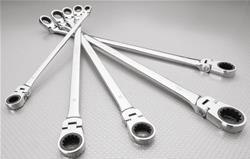 EZ Red Extra-Long Flex Head Ratcheting Wrenches