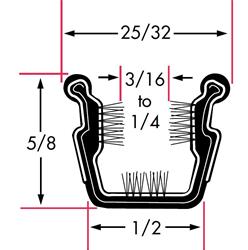 Fairchild Industries Weatherstrip Seals, Individual Position 0201-3X2