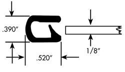 Fairchild Industries Weatherstrip Seals, Individual Position 0328-50