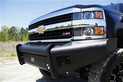 Fab Fours Black Steel Elite Front Bumpers for 2007-2010 SILVERADO 2500 HD, SILVERADO 3500 HD - CH08-Q2061-1