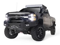 Fab Fours Premium Winch Full Guard Bumpers for 2015-2019 SILVERADO 2500 HD, SILVERADO 3500 HD - CH14-A3052-1