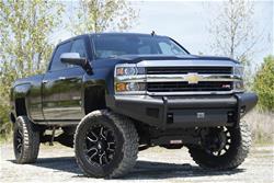 Fab Fours Black Steel Elite Front Bumpers for 2015-2019 SILVERADO 2500 HD, SILVERADO 3500 HD - CH14-Q3061-1