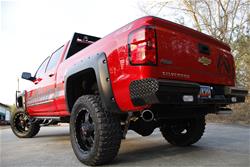 Fab Fours Black Steel Rear Bumpers for 2014-2018 SIERRA 1500, SILVERADO 1500 - CS14-T3150-1
