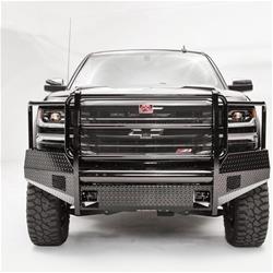 Fab Fours Black Steel Full Guard Front Bumpers for 2016-2018 SILVERADO 1500 - CS16-K3860-1