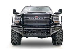 Fab Fours Black Steel Full Guard Front Bumpers for 2019-2024 2500, 3500 - DR19-S4460-1