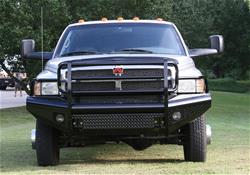Fab Fours Black Steel Full Guard Front Bumpers for 1994-2002 RAM 2500 - DR94-S1560-1