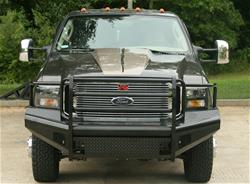 Fab Fours Black Steel Full Guard Front Bumpers FS05-S1260-1