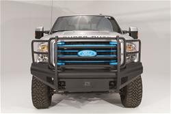 Fab Fours Black Steel Elite Full Guard Front Bumpers FS08-Q1960-1