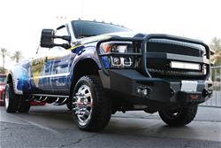 Fab Fours Premium Winch Full Guard Bumpers for 2011-2016 F-450 SUPER DUTY, F-550 SUPER DUTY - FS11-A2650-1