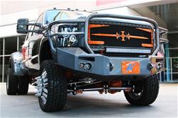 Fab Fours Premium Winch Full Guard Bumpers for 2011-2016 F-450 SUPER DUTY, F-550 SUPER DUTY - FS11-A2650-B