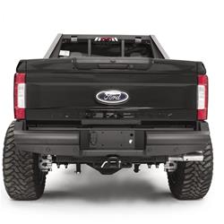 Fab Fours Black Steel Elite Rear Bumpers for 2017-2022 F-250 SUPER DUTY, F-350 SUPER DUTY - FS17-U4150-1