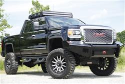 Fab Fours Black Steel Front Bumpers GM14-S3161-1