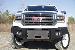 Fab Fours Premium Winch Bumpers for 2014-2015 SIERRA 1500 - GS14-H3151-1