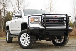 Fab Fours Black Steel Full Guard Front Bumpers for 2014-2015 SIERRA 1500 - GS14-K3160-1
