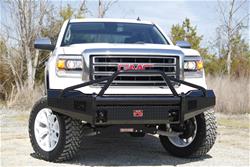Fab Fours Black Steel Pre-Runner Front Bumpers for 2014-2015 SIERRA 1500 - GS14-K3162-1