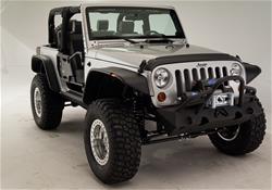 Fab Fours Jeep JK Hardcore Stubby Winch Bumpers for 2007-2017 WRANGLER, 2018 WRANGLER JK - JK07-B1854-B