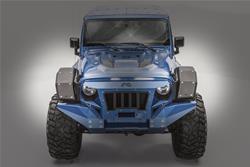 Fab Fours High Arching Fender Flares for 2007-2024 WRANGLER, 2018 WRANGLER JK - JK1006-B
