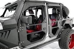 Fab Fours Tube Doors for 2007-2017 WRANGLER, 2018 WRANGLER JK - JK1030-B