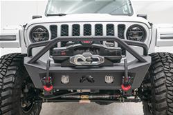Fab Fours Jeep JL/JT Stubby Winch Bumpers for 2020-2024 GLADIATOR, 2018-2024 WRANGLER - JL18-B4752-1