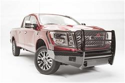 Fab Fours Black Steel Full Guard Front Bumpers for 2016-2020 TITAN XD - NT16-K3760-1