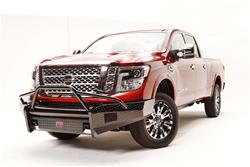 Fab Fours Black Steel Pre-Runner Front Bumpers for 2016-2020 TITAN XD - NT16-K3762-1