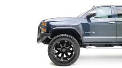 Fab Fours Open Fender System Fender Flares for 2015-2019 SILVERADO 2500 HD, SILVERADO 3500 HD - TF3010-1