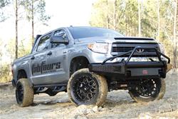 Fab Fours Black Steel Pre-Runner Front Bumpers for 2014-2021 TUNDRA - TT14-K2862-1