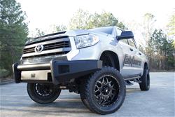 Fab Fours Black Steel Elite Front Bumpers for 2014-2021 TUNDRA - TT14-R2861-1
