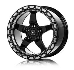 Forgestar D5 Drag Beadlock Gloss Black Machined Wheels 15x10