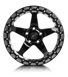 Forgestar D5 Drag Beadlock Gloss Black Machined Wheels 17x10