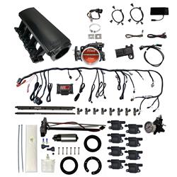 FiTech Ultimate LS 500 HP EFI Long Runner Cathedral Intake Fuel Injection Master Kits 78406