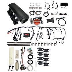 FiTech Ultimate LS 500 HP EFI Long Runner Cathedral Intake Fuel Injection Master Kits 78707
