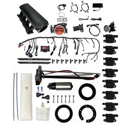 FiTech Ultimate LS 500 HP EFI Long Runner Cathedral Intake Fuel Injection Master Kits 79406
