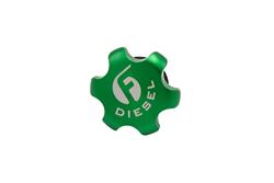 Fleece Performance Billet Fuel Caps for 2013-2018 3500, 2500, 2014-2018 1500 - FPE-FC-1316-GRN