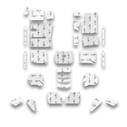 Flatline Barriers Floor Insulation and Sound Dampening Kits for 1993-2002 CAMARO, FIREBIRD - TABF2019