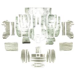 Flatline Barriers Complete Insulation and Sound Dampening Kits for 1976-1982 CORVETTE - TABV7018