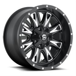 Fuel Off-Road Throttle D513 Series Matte Black with Milled Accents Wheels 17x6.5