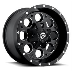 Fuel Off-Road Revolver D525 Series Matte Black with Milled Accents Wheels 15x10