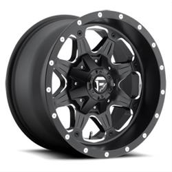 Fuel Off-Road Boost D534 Series Matte Black Wheels with Milled Accents 18x9